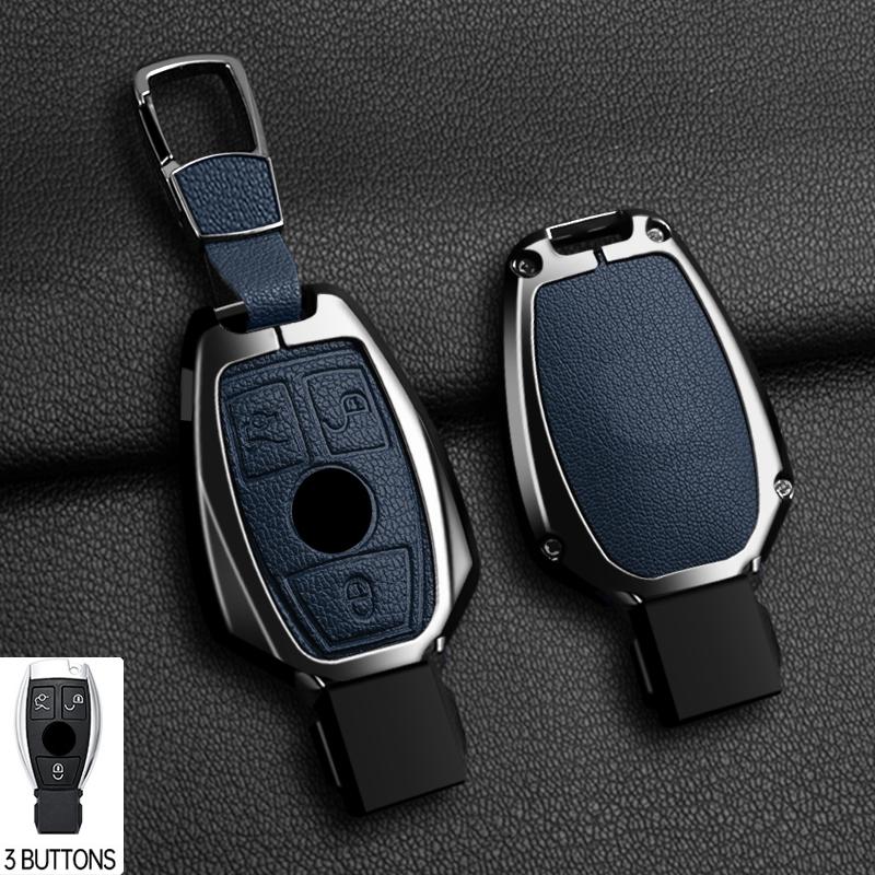 Zinc Alloy 2/3 Buttons for Mercedes Benz A B G R Class GLA GLK W176 W204 W251 W463 Car Remote Key Case Cover Fob Accessories