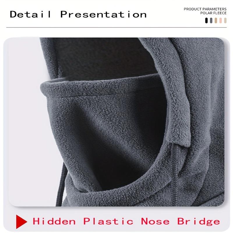 Žieminė jodinėjimo kepurė, unisex - šiltas ir vėjui atsparus šalmas su paslėpta nosies juosta