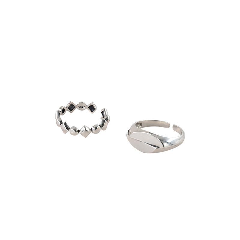 Trendy Inspired Korean Adjustable Ring In Pure Silver For Fashionforward Women