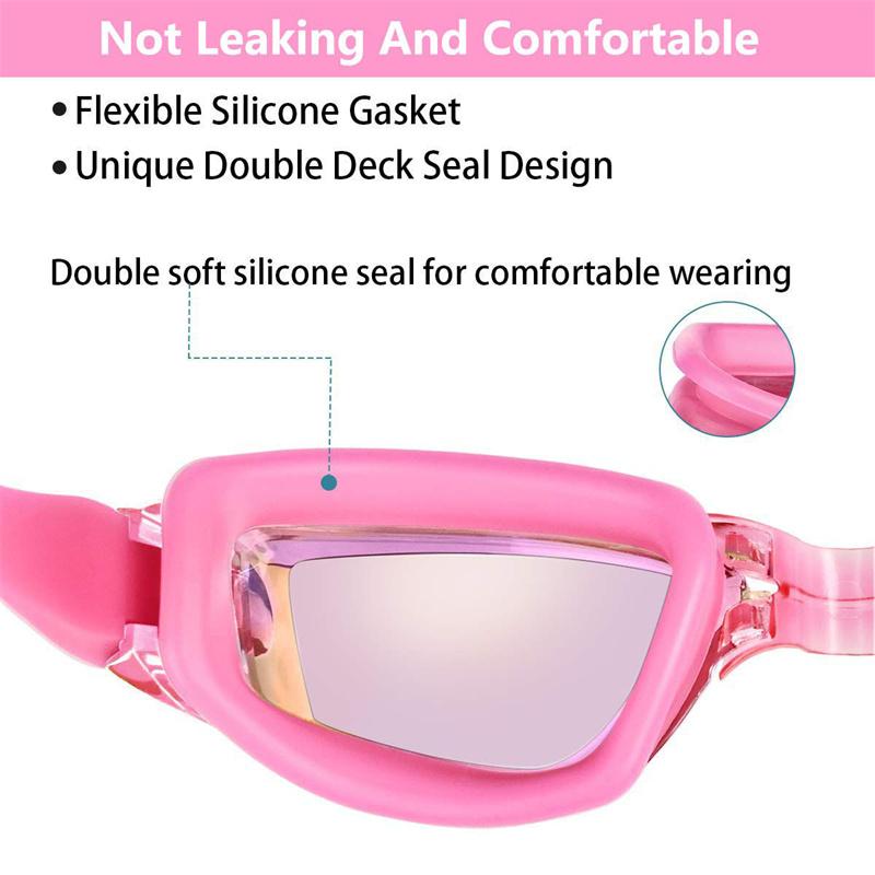 Professional Swimming Goggles Glasses Men Women Waterproof Anti-Fog UV Protection Adjustable Swim Eyewear Pool Diving Glasses