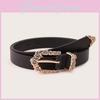 Retro Style Ladies Waist Belt Set With Nickel Alloy Buckles And Natural Elements