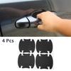 4 Pcs Universal Door Handle Cup Cover protection Door Bowl 90x100mm Matte Black