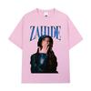Zahide Merch Graphic Print Unisex Fashion High‑Quality Pure Cotton Loose Short‑Sleeve Harajuku‑Style Women And Men T-shirt
