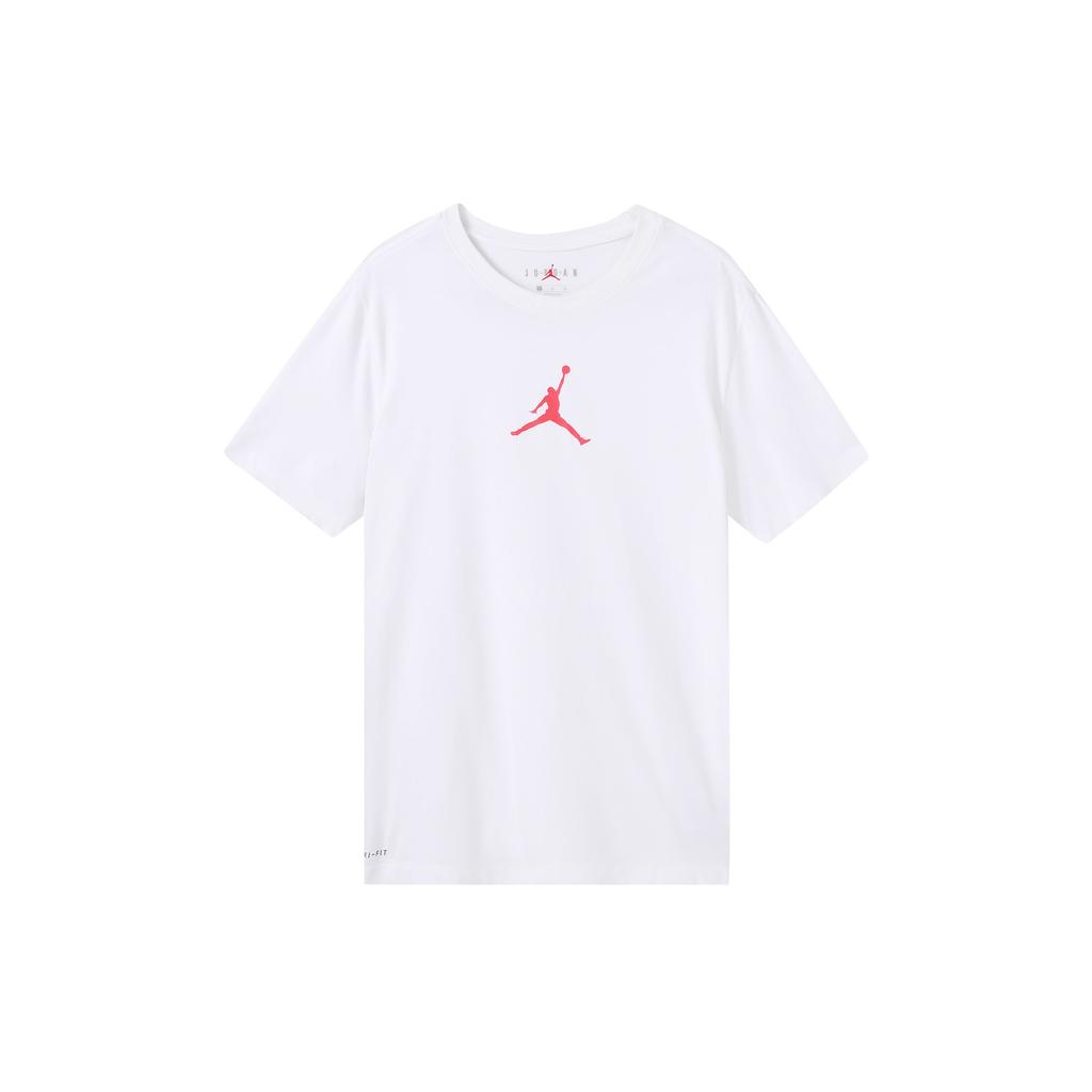 Jordan Jumpman Logo Print Short Sleeve T-Shirt Men Tops White BQ6741-101