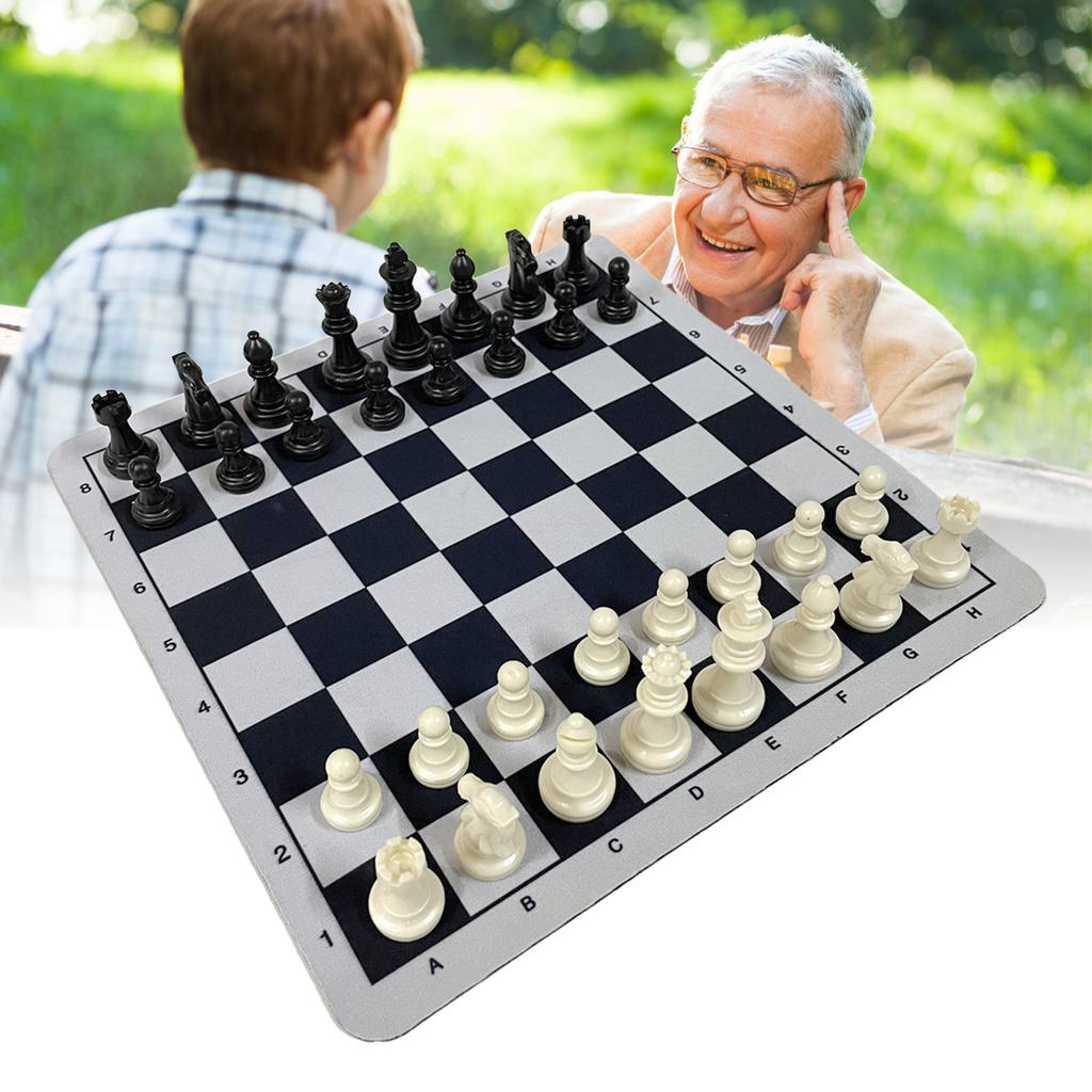 Internationales Schachspiel Professioneller Standard Handgefertigt Tragbares Schachspielbrett-Set für Kinder Erwachsene