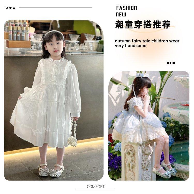 Girls Crystal Shoes Children's Princess Shoes 2025 Spring and Summer New Elsa Leather Shoes Breathable Rhinestone Blue Performance Shoes
