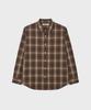 WORK ON BODY OFF Norma Semi-Overfit Check Shirt [Brown]