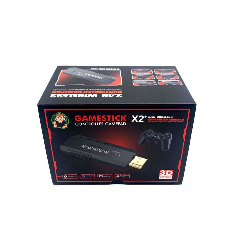Cross X2 HD 4K Retro Game Console: Wireless, Dual-Player, Nostalgic Home TV Arcade System.