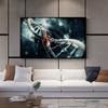 DNA Ematologico Immagine Tecnologia Moderna Arte Murale Stampa su Tela Poster Schema Nanotecnologico per Regalo Soggiorno Decorazione Casa Cuadros