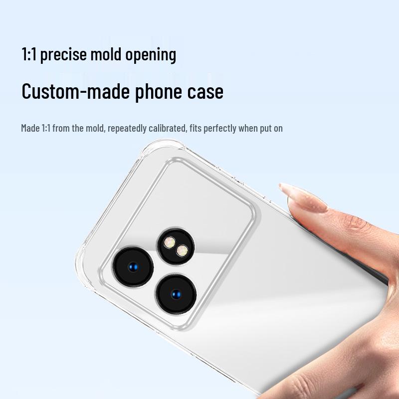 RealMe GTneo6 Transparent Case for Neo5se/GT6 - Airbag Corners, Anti-fall, Premium Feel TPU