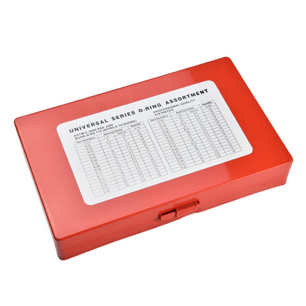 Rubber O Ring 419pcs Car Assorted O Ring Rubber Seal Assortment Set Kit Plumbing