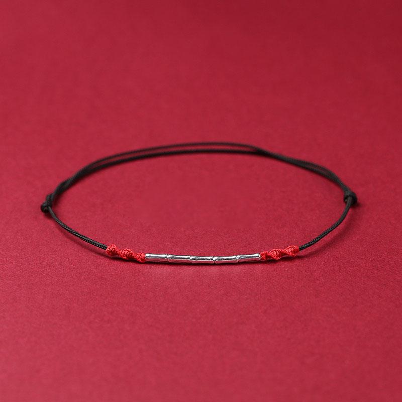 PANJBJ 925 Silver Color Mosubi Zircon Anklet For Women Girl Simplicity Retro Exquisite Jewelry Birthday Gift Dropshipping