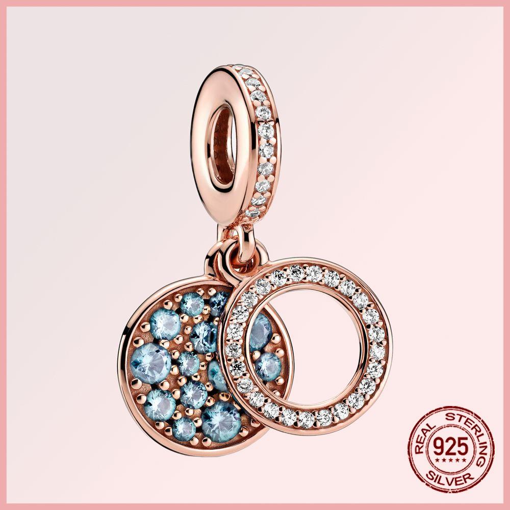 Sparkling Pavé Angel Wings Copper Dangle Charms Fit Original Bracelet Beads Jewelry Gift Diy