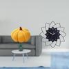 Halloween Pumpkin Sofa Cushion And Acrylic Flower Shaped Clock Decorative Bedroom Cafe Room