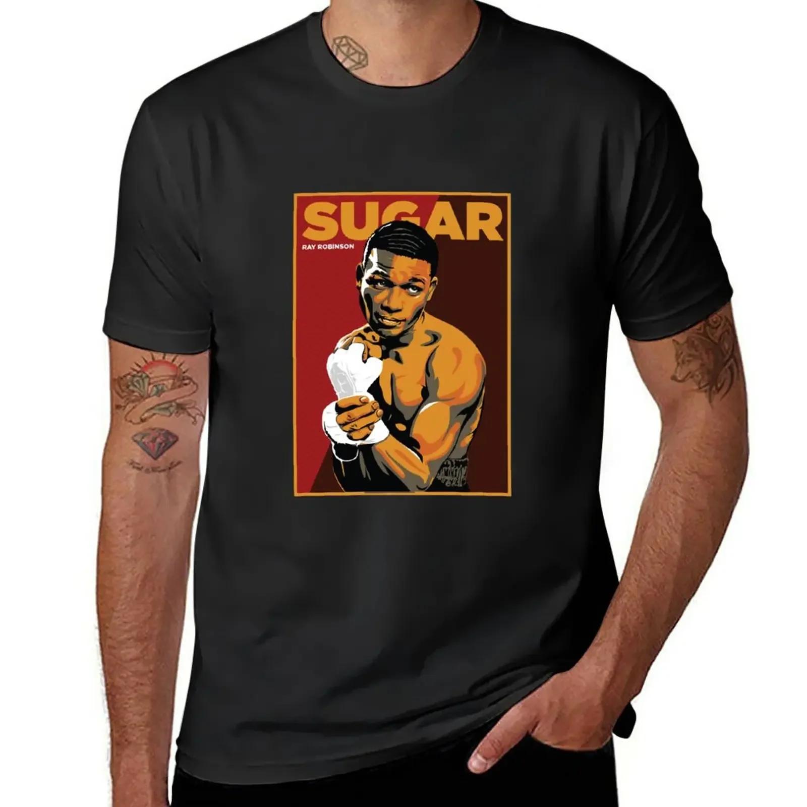 

sugar ray robinson tshirt TShirt vintage clothes boys whites cute clothes mens tall t shirts 4XL