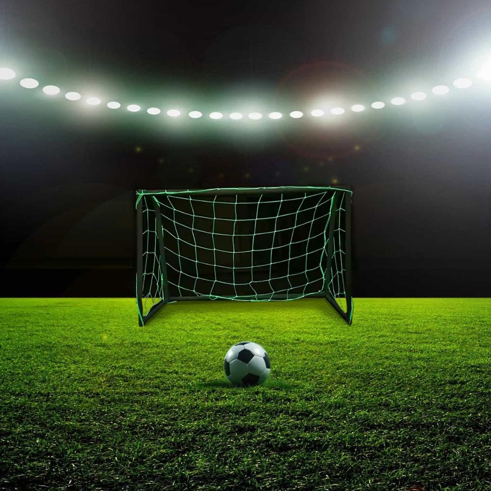 Reinforced fluorescent goal net, glowing in the dark, 180x120 cm