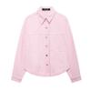 Kaslead New Arrival Women's Clothing Fashion Style Fashion Sticker Cloth Decoration Denim Jacket Coat 0108229