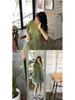 Summer 2023 Korean-Style Maternity Patchwork Dress – Loose Fit, Fresh, Sweet, and Fairy-Themed with Short Sleeves.