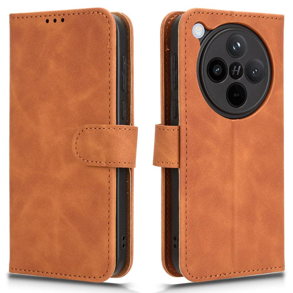 For Oppo Find X8 5G Leather Case Skin-Feel Anti-Drop Wallet Flip Phone Cover