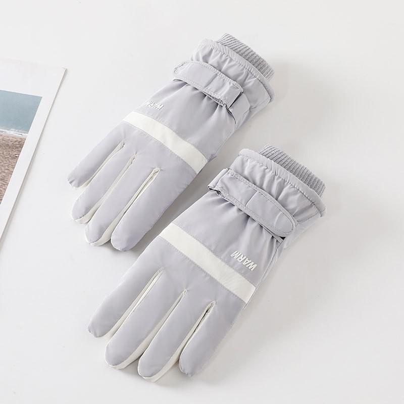 Warm Gloves for Women's Cloud Fleece Gloves Outdoor Cycling Bows Non Slip Students Cold Proof Touch Screen Winter Gloves
