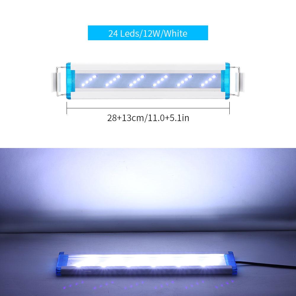 Ultra-Thin Aquarium LED Light with Blue-White Tricolor for Aquatic Plants and Fish Tanks