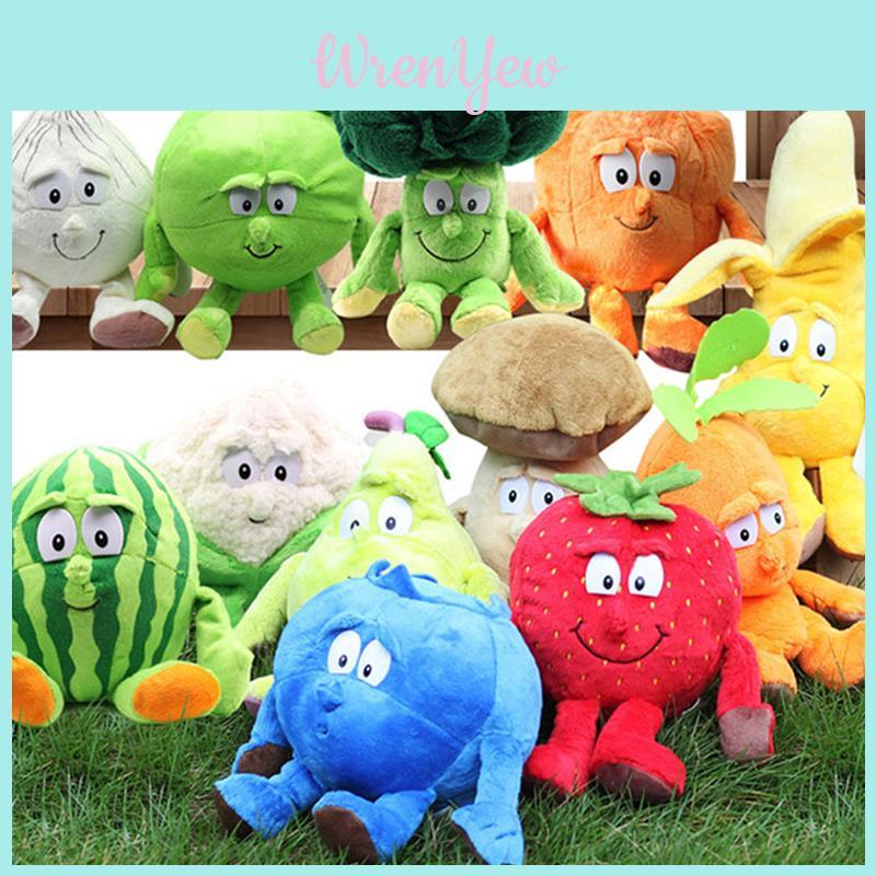 Soft Plush Vegetable Fruit Plants Stuffed Pillow Doll Gift For Kids