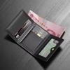 Fashion Men Card Wallets Large Capacity Solid Color Card Holder Multi-card Multifunctional Popup Card Bag Women