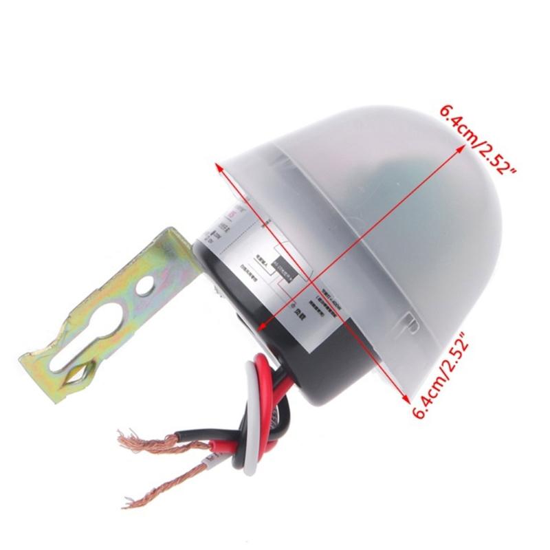 2Pcs Waterproof Sensitive Auto Switches 220V LED Light Sensors Switches Tool for Courtyards Gate Lighting Easy to Install