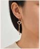 Gold Color Heart Butterfly Drop Earrings for Women Zircon Tassel Ball Hoop Party Wedding Gift Trendy Statement Earrings