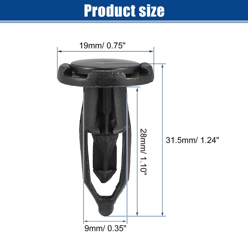 ACROPIX Toyota Car Front Vapor Retainer Clip Push Type Rivets for Corolla 2019-2022 - 40 Pack