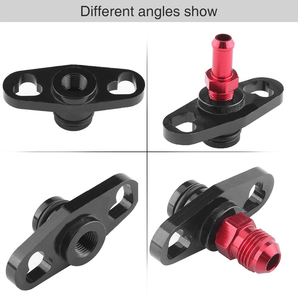 Bil Drivstoffrail Trykkregulator Adapter med Fittings for Mitsubishi Evo 1 2 3ECLIPSE DSM