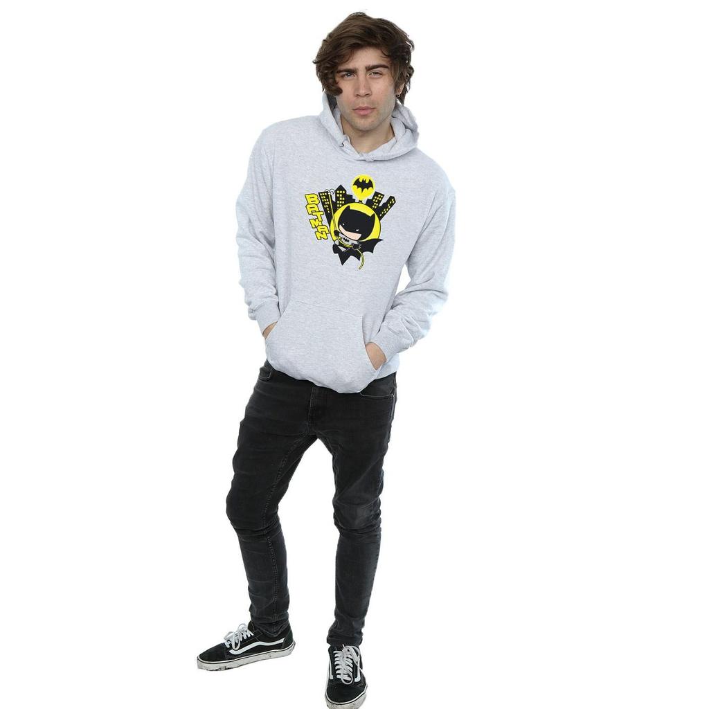 DC Comics Mens Chibi Batman Swinging Hoodie