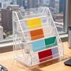 Baseball Card Display 5-Tier Acrylic Display Rack Clear Graded Card Shelf For Tabletop Desk Booth Organisation Collectible
