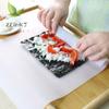 Silicone Hand Roll Sushi Rolling Curtain Bamboo Imitation Japanese Sushi Rolling Tool Easy To Clean Mildew Sushi Mat Portable