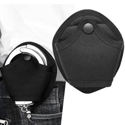 Universal Handcuffs With Small Pockets Case Police Shackles Pouch Waist Belt Open Top Holder Belt Loop Accessories