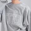 T-shirt da ragazza in pizzo color-block a maniche lunghe