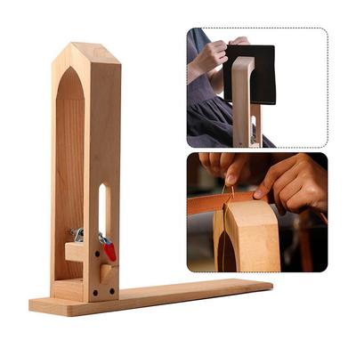 Leather Hand Stitching Fixture Wooden Leather Fix Clamp Leather Sewing Tool DIY Leathercraft Wood