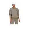 Adidas Printed Logo Crew Neck Sweatshirt Women Tops Gray GL7670