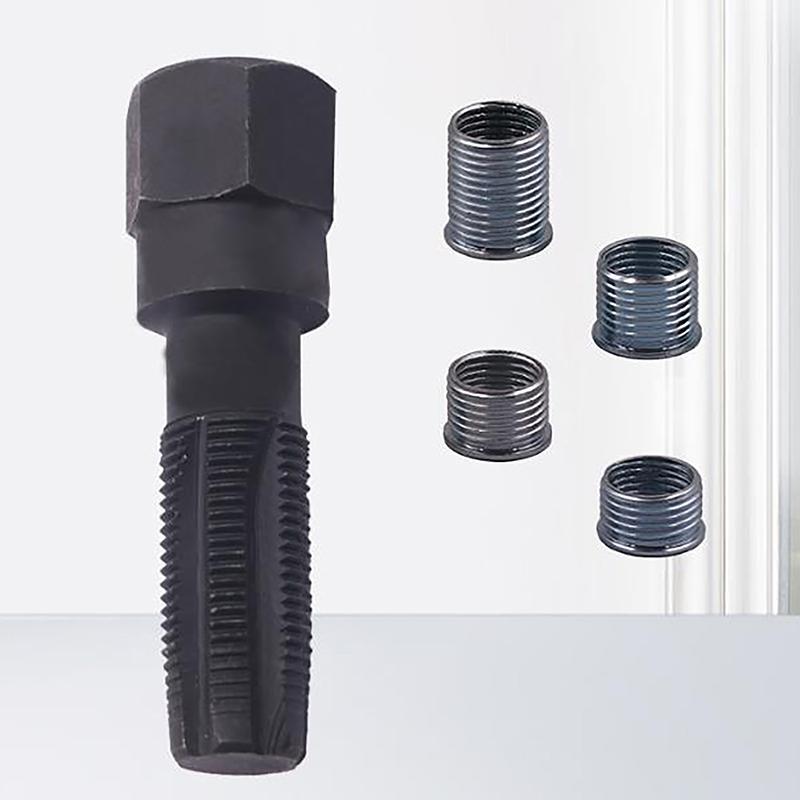 Spark Plug Thread Repair Kit 14mm Car Cylinder Thread Repair Tool Spark Plug Rethreader Kit M14 X 1.25