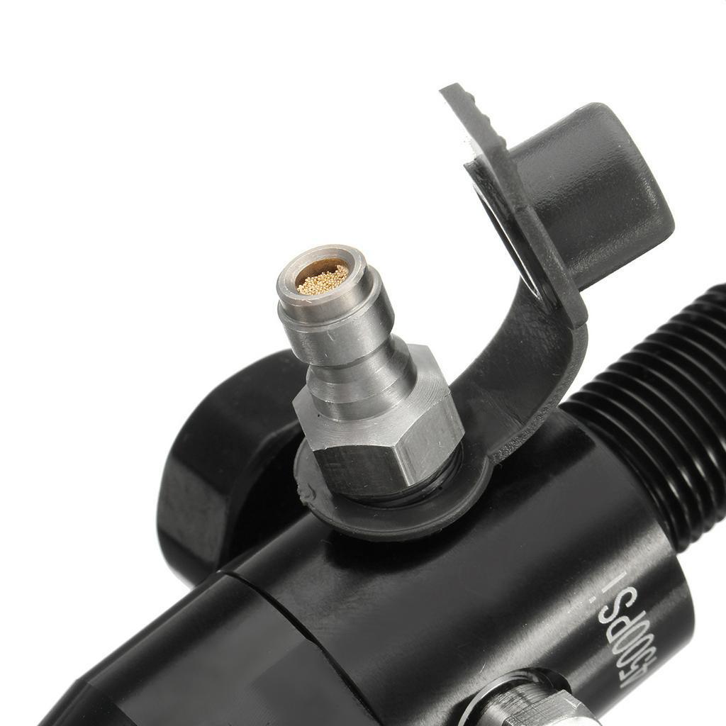 New 4500psi Paintball Valve Regulator Input HPA Air Tank Regulator Output 1800psi 5/8''''-18UNF Threads Black
