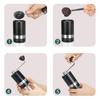 VKCHEF Portable Coffee Grinder with Stainless Steel Mortar and Metal Blades, Grinds Coffee Beans, 6-Degree Adjustment, Compact, Rapid Grind,