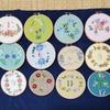 Used Embroidery Kit Embroidery Hoop Handmade Floral Pattern