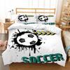 Football Printed Quilt Cover Household Bedding Set Down Quilt Cover Bedding Set Quilt Cover and Pillowcase Full Size Bedding