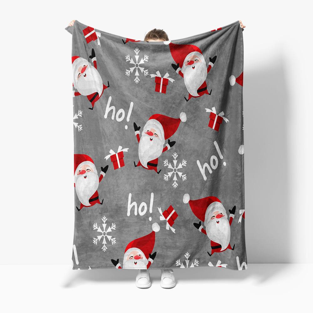 Cozy Throw Blanket Soft Flannel Fleece Warm Home Decor Living Room Bedding Gift Holiday Christmas Pattern Luxury Plush Comfort