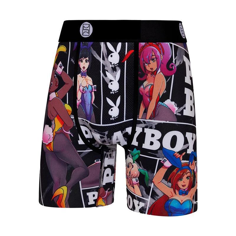 

Men s Colorful Leopard Print Sports Boxers and Anti-Friction Running Tights P95; XL