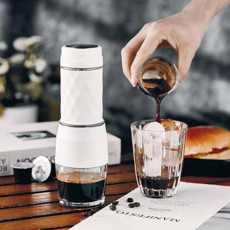 Portable Manual High Pressure Concentrated Extract Capsule Coffee Machine Outdoor Camping Mini Universal Hand Press Coffee Pot