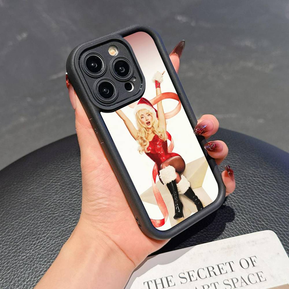 

Singer S-Sabrina Carpenter Phone Case For iPhone 17 16 15 14 13 12 11 Pro Plus Max Soft TPU Ladder Lens Protection Soft Cover iPhone 17