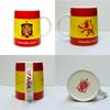 Kubek Pamiątkowy Mistrzostw Świata w Piłce Nożnej - Ceramiczny Kubek do Kawy z Nadrukiem Godła Drużyny, 350ml, Bezpieczny w Kuchence Mikrofalowej i Zmywarce, Idealny Prezent dla Fanów Piłki Nożnej