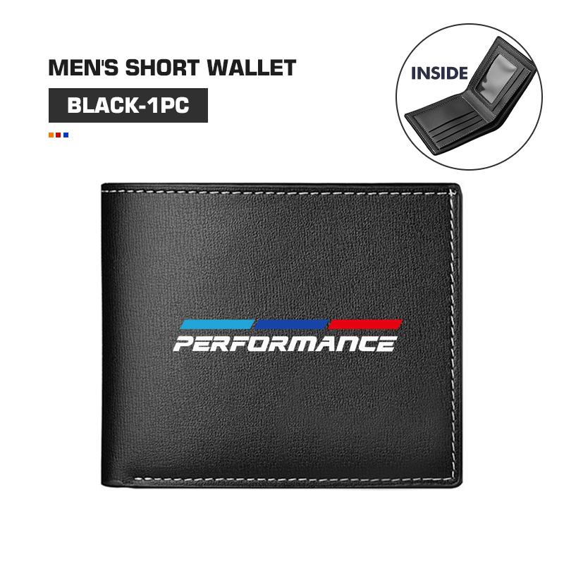 EYAG3 For BMW Men's Short Style Leather Wallet Multiple Card Slots 1 2 3 5 7 Series X1 X2 X3 X4 X5 X6 G20 G30 G11 G12
