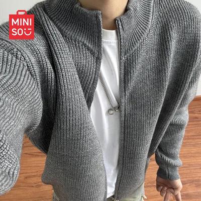 Men's Casual Thick Knit Cardigan Sweater